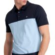 Calvin Klein Colour Block Polo Shirt - Navy Blue Sale