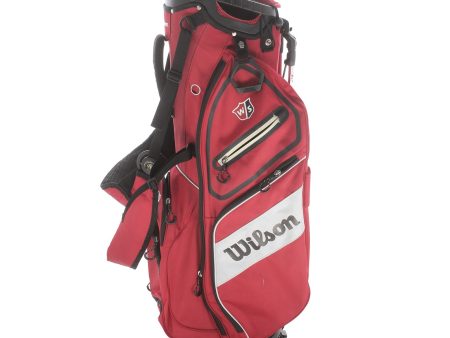 Wilson Stand Bag - Red White Online now