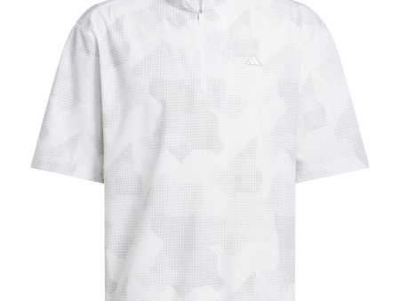 adidas Go-To Dwr Short Sleeve 1 2 Zip Pullover - White on Sale