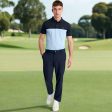 Calvin Klein Colour Block Polo Shirt - Navy Blue Sale