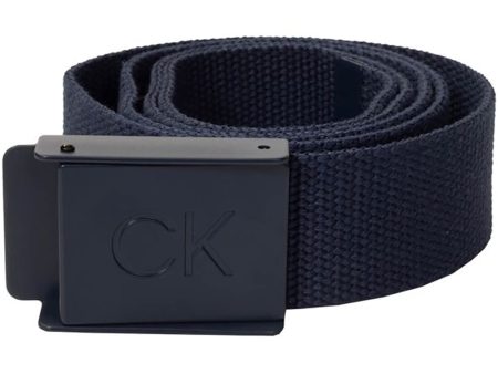 Calvin Klein Monogram Buckle Belt - Navy Discount