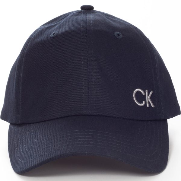 Calvin Klein Cotton Twill Caps - Navy For Sale