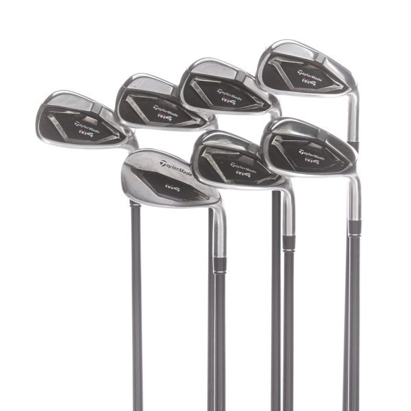 TaylorMade M4 Graphite Mens Right Hand Irons 5-SW Regular - Fujikura Atmos 6 For Sale