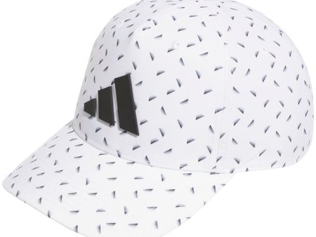 adidas Tour Print Snapback Cap - White For Discount