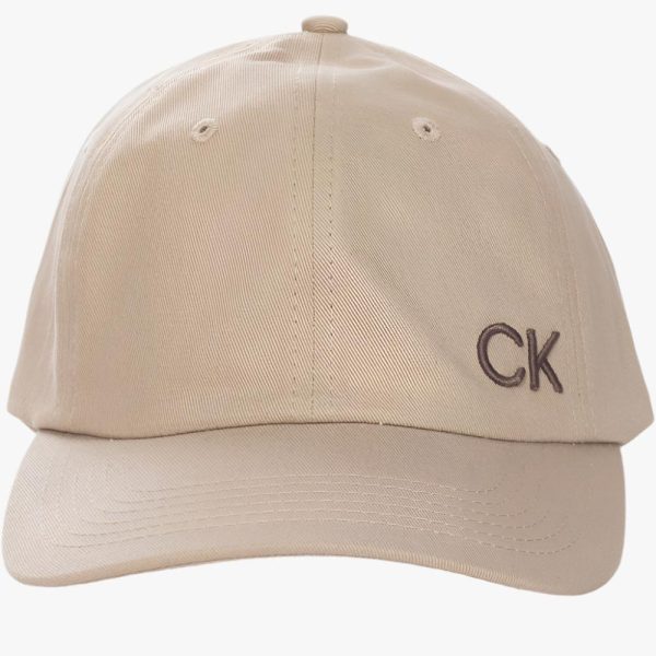 Calvin Klein Cotton Twill Caps - Sand on Sale