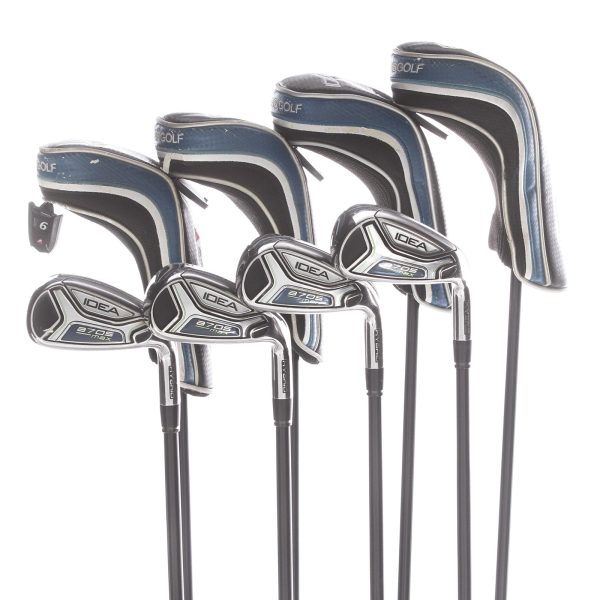 Adams IDEA A70S Max Graphite Mens Right Hand Irons 3-PW Regular - Grafalloy ProLaunch For Sale