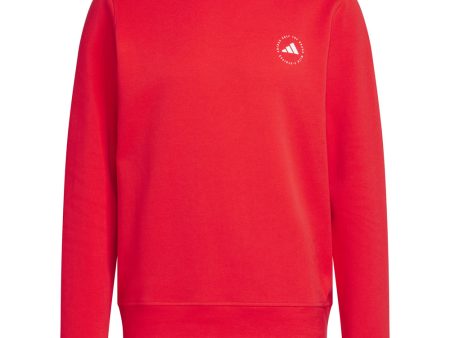 adidas Core Crewneck Sweater - Pure Ruby Hot on Sale