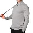 Mizuno Melange 1 4 Zip Pullover - Charcoal Online Hot Sale