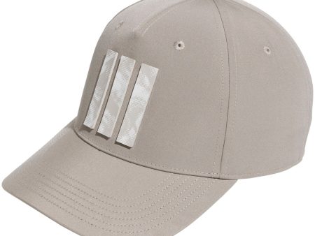 adidas Tour 3 Stripe Print Cap - Putty Beige For Sale