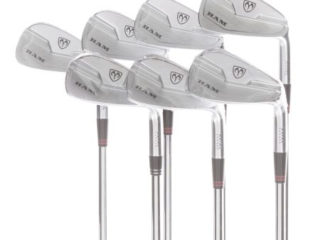 RAM Axial Forged Steel Mens Right Hand Irons 5-GW+SW Regular - KBS Tour 100 on Sale