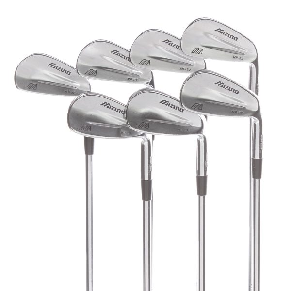 Mizuno MP-32 Steel Mens Right Hand Irons 4-PW Stiff - Dynamic Gold S300 Fashion