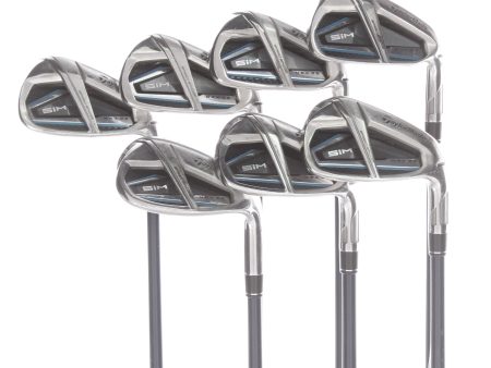 TaylorMade Sim Max OS Graphite Mens Right Hand Irons 5-SW Regular - Ventus 6 Supply