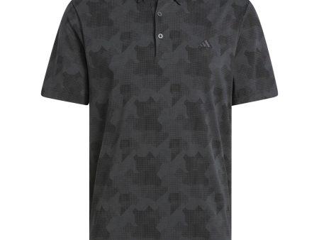 adidas Go-To Printed Polo Shirt - Carbon Black Supply