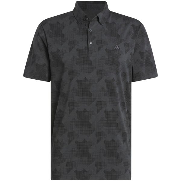 adidas Go-To Printed Polo Shirt - Carbon Black Supply