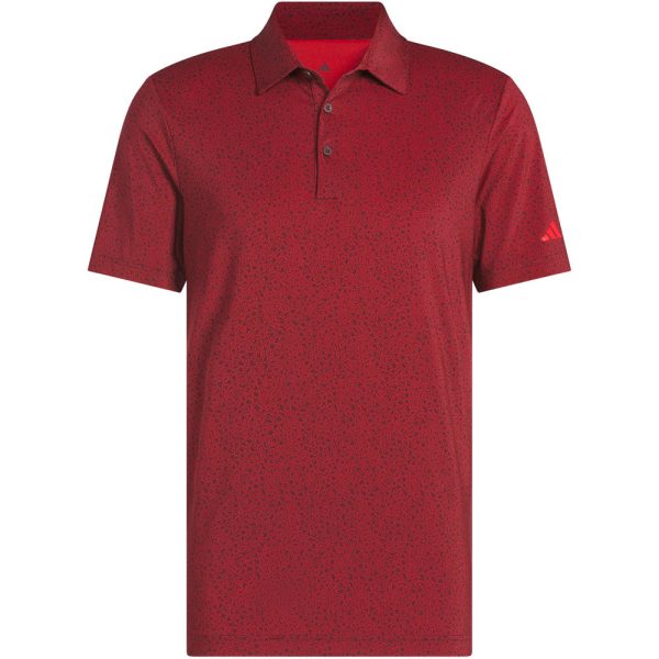 adidas Ultimate365 Mini Bunker Polo Shirt - Aurora Ruby Online Sale