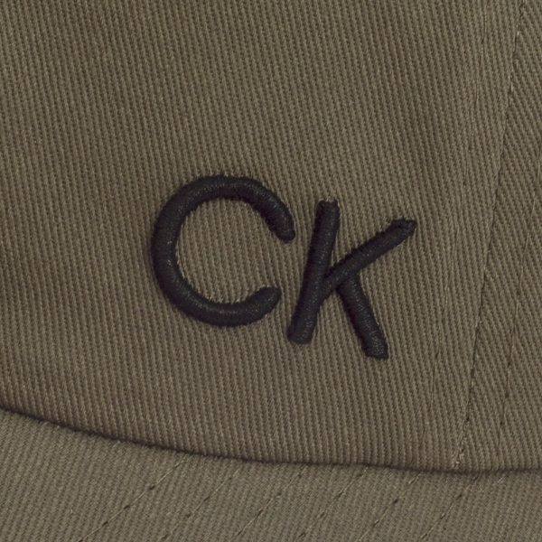 Calvin Klein Cotton Twill Caps - Khaki Hot on Sale