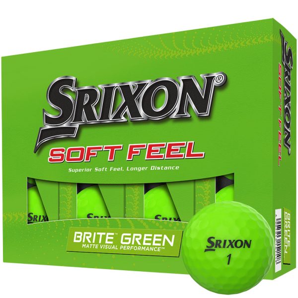 Srixon Soft Feel Golf Balls - Brite Green - Festive Double Dozen Sale