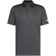 adidas Beyond the Course Textured Polo Shirt - Black For Cheap