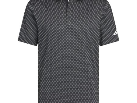 adidas Beyond the Course Textured Polo Shirt - Black For Cheap