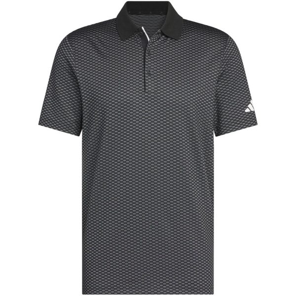 adidas Beyond the Course Textured Polo Shirt - Black For Cheap