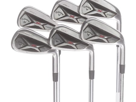 Callaway X Hot Pro Steel Mens Right Hand Irons 5-PW Stiff - True Temper on Sale