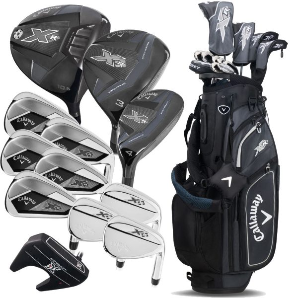 Callaway XR 13-Piece Stand Bag Package Set - Black Silver - Graphite Discount