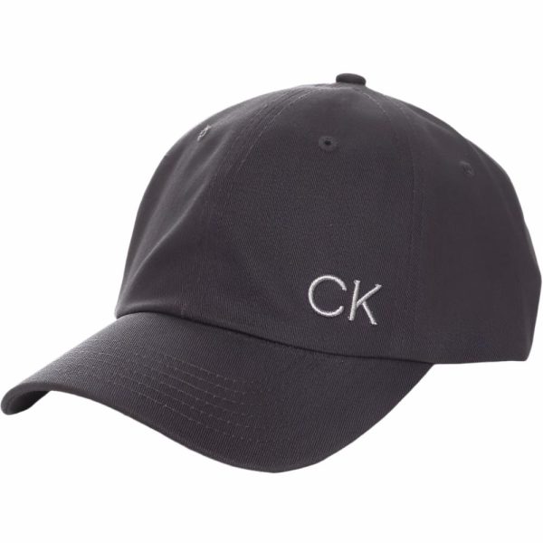 Calvin Klein Cotton Twill Caps - Charcoal Online now