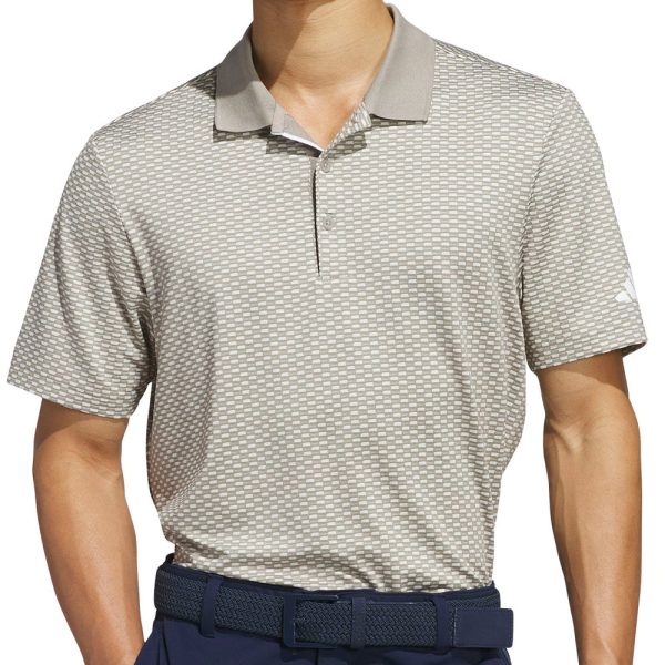 adidas Beyond the Course Textured Polo Shirt - Putty Beige For Discount