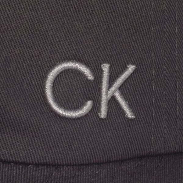 Calvin Klein Cotton Twill Caps - Charcoal Online now