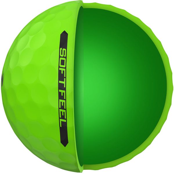 Srixon Soft Feel Golf Balls - Brite Green - Festive Double Dozen Sale