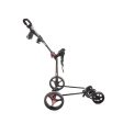 Eze Glide Cruiser 3-Wheel Push Pull Trolley - Black Red For Sale