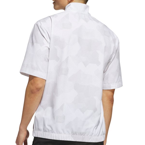 adidas Go-To Dwr Short Sleeve 1 2 Zip Pullover - White on Sale