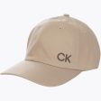 Calvin Klein Cotton Twill Caps - Sand on Sale