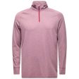 Mizuno Melange 1 4 Zip Pullover - Burgundy For Discount