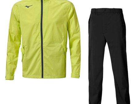 Mizuno Nexlite Flex 20K Waterproof Suits - Lime Yellow - Black For Discount