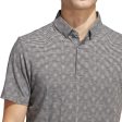 adidas Go-To Printed Stripe Polo Shirt - Grey Three Mel Black Online Sale