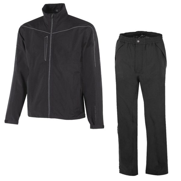 Galvin Green Armstrong Alan Waterproof Suit - Black Sharkskin - Black Sale