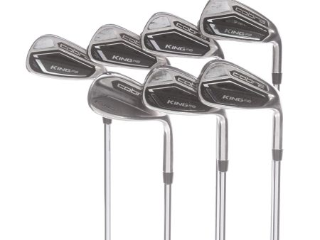 Cobra King F8 Steel Mens Right Hand Irons 5-GW Regular - True Temper XP 90 Online now