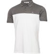 Calvin Klein Colour Block Polo Shirt - Charcoal Marl White Discount