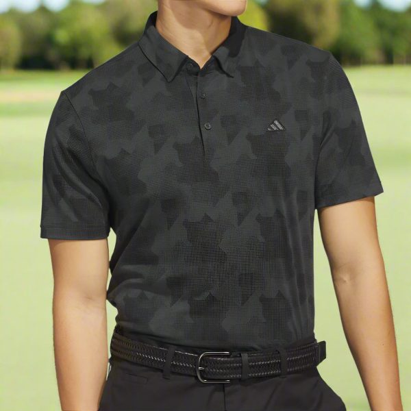 adidas Go-To Printed Polo Shirt - Carbon Black Supply