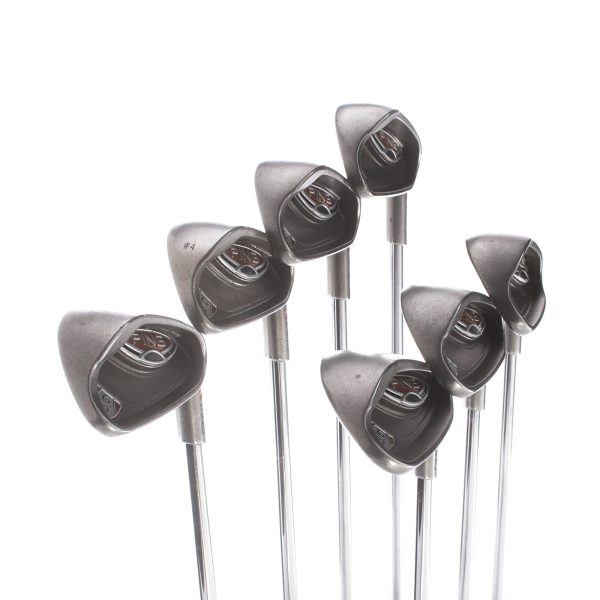 Ping G10 Steel Mens Right Hand Irons 5-SW 2* Flat Senior - Ping For Sale