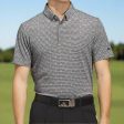 adidas Go-To Printed Stripe Polo Shirt - Grey Three Mel Black Online Sale