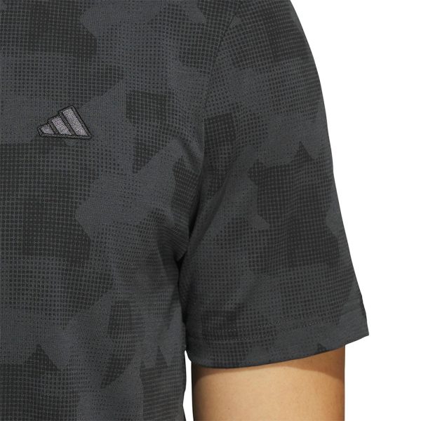 adidas Go-To Printed Polo Shirt - Carbon Black Supply