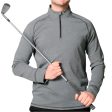 Mizuno Melange 1 4 Zip Pullover - Black Hot on Sale