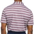 adidas 2 Color Stripe Polo Shirt - Aurora Ruby White For Cheap