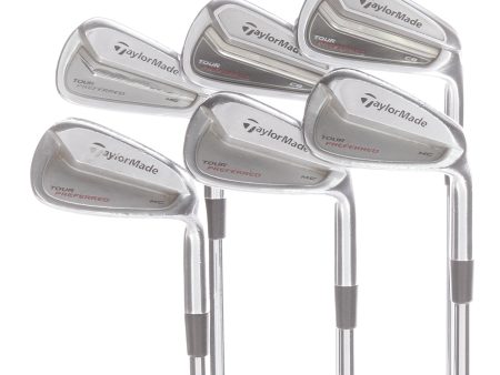 TaylorMade Tour Preferred CB MC 2014 Steel Mens Right Hand Irons 5-PW Stiff - KBS Tour For Discount