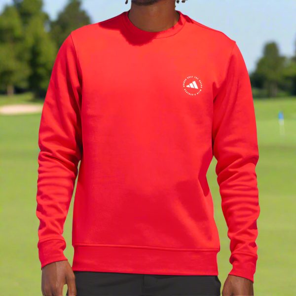 adidas Core Crewneck Sweater - Pure Ruby Hot on Sale