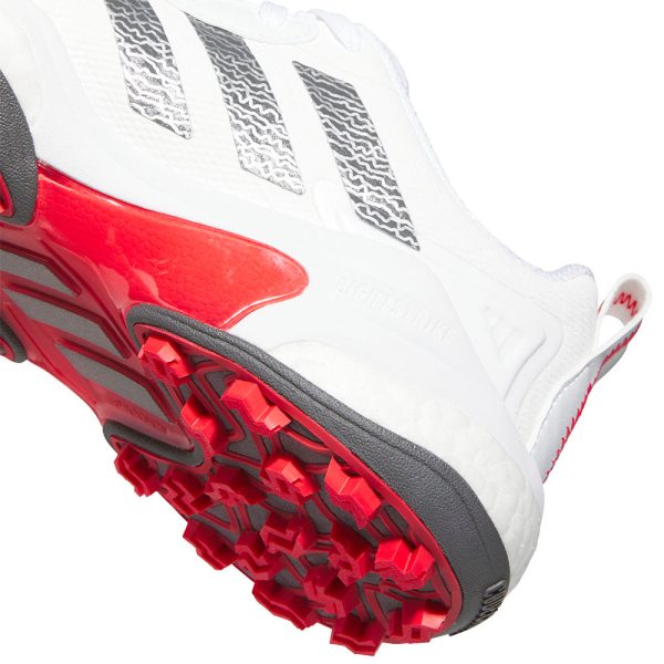 adidas CODECHAOS  25 Spikeless Waterproof Shoes - White Grey Five Lucid Red Fashion