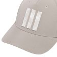 adidas Tour 3 Stripe Print Cap - Putty Beige For Sale