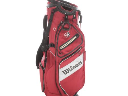 Wilson Stand Bag - Red White Online now